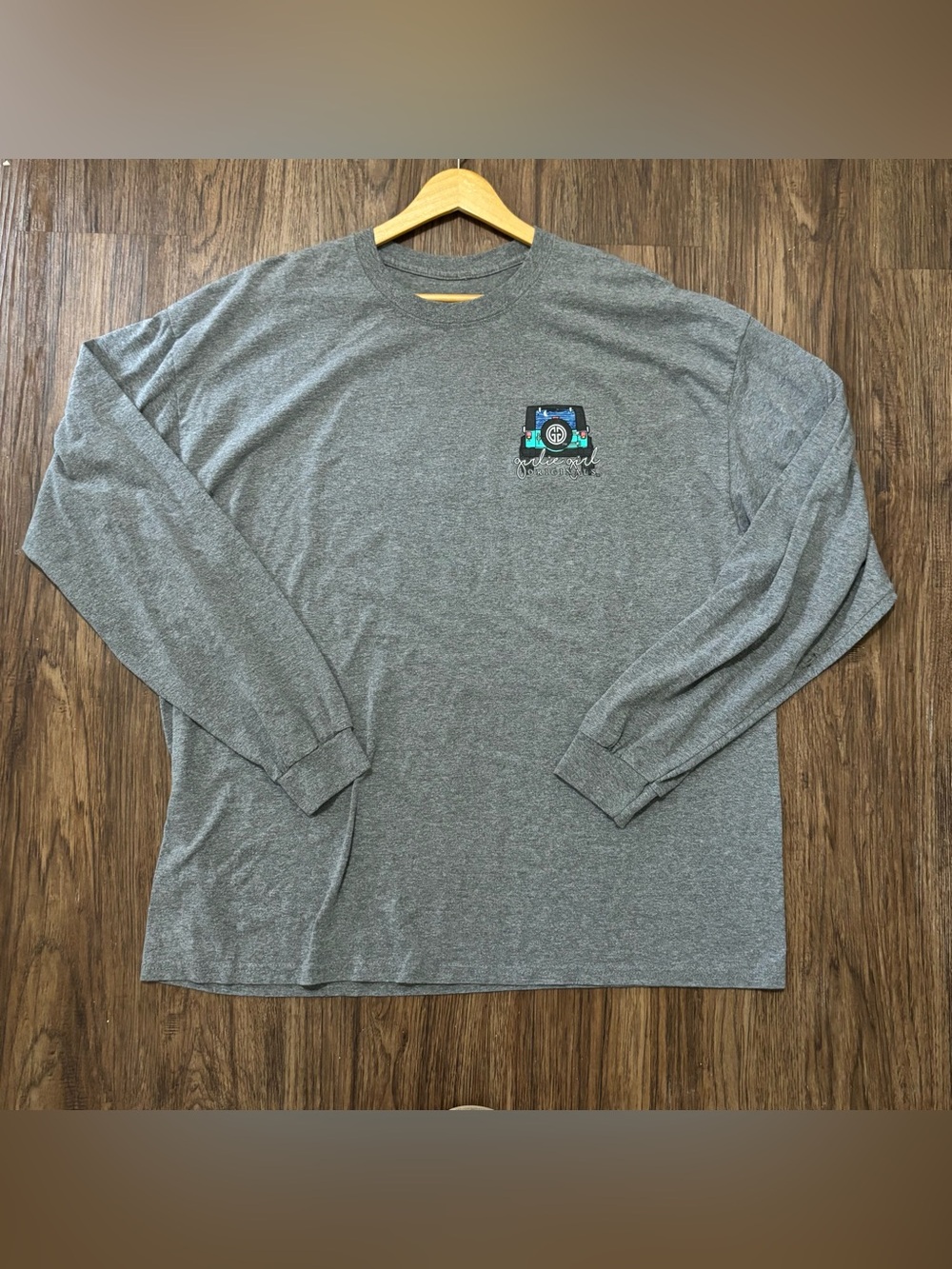 Girlie Girl Originals 2XL Gray Jeep Life’s an Adventure Long Sleeve Tee